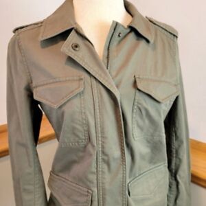 LOFT Women's Olive Military Jacket - XL